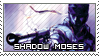 Solid Snake in the BG captioned 'Shadow Moses'